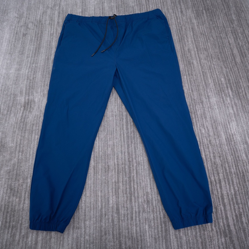 Banana Republic Core Temp Joggers Mens XXL Blue Drawstring Elastic Cuff Pants